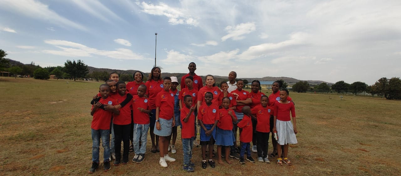 Agape church members gathered outdoors
